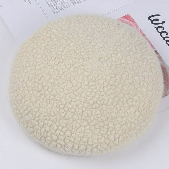 COCOpeaunt New Women Handmade Beret Hat Female Hat Autumn Wool Felt Solid Colors Painter Cap Warm Thick Pea Newsboy Hat Outdoor Walking Hat