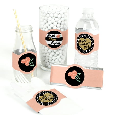 Best Mom Ever - Mother's Day Party Wrapper Favors - Set of