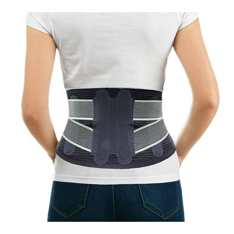 AllyFlex Sports Plus Size Back Brace Lumbosacral Support Belt for Lower  Back Pain - 3D Knit Reinforced Compression Breathable Slim Fit for Men and