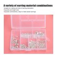thumbnail image 4 of Metal Ear Wires Flat Head Ear Stud DIY Ear Stud Round Bead Ear Stud for Women Maker Loves Girls DIY Lovers ANGGREK Otros, 4 of 8