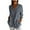 Gray, variant on Timegard Plus Size Tops for Women Button down Shirts Long Sleeve Lapel V Neck Blouse Lightweight Tops