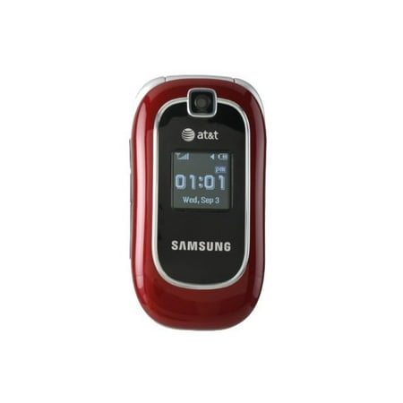Samsung SGH-A237 - Feature phone - LCD display - 128 x 160 pixels - rear camera 0.3 MP - red