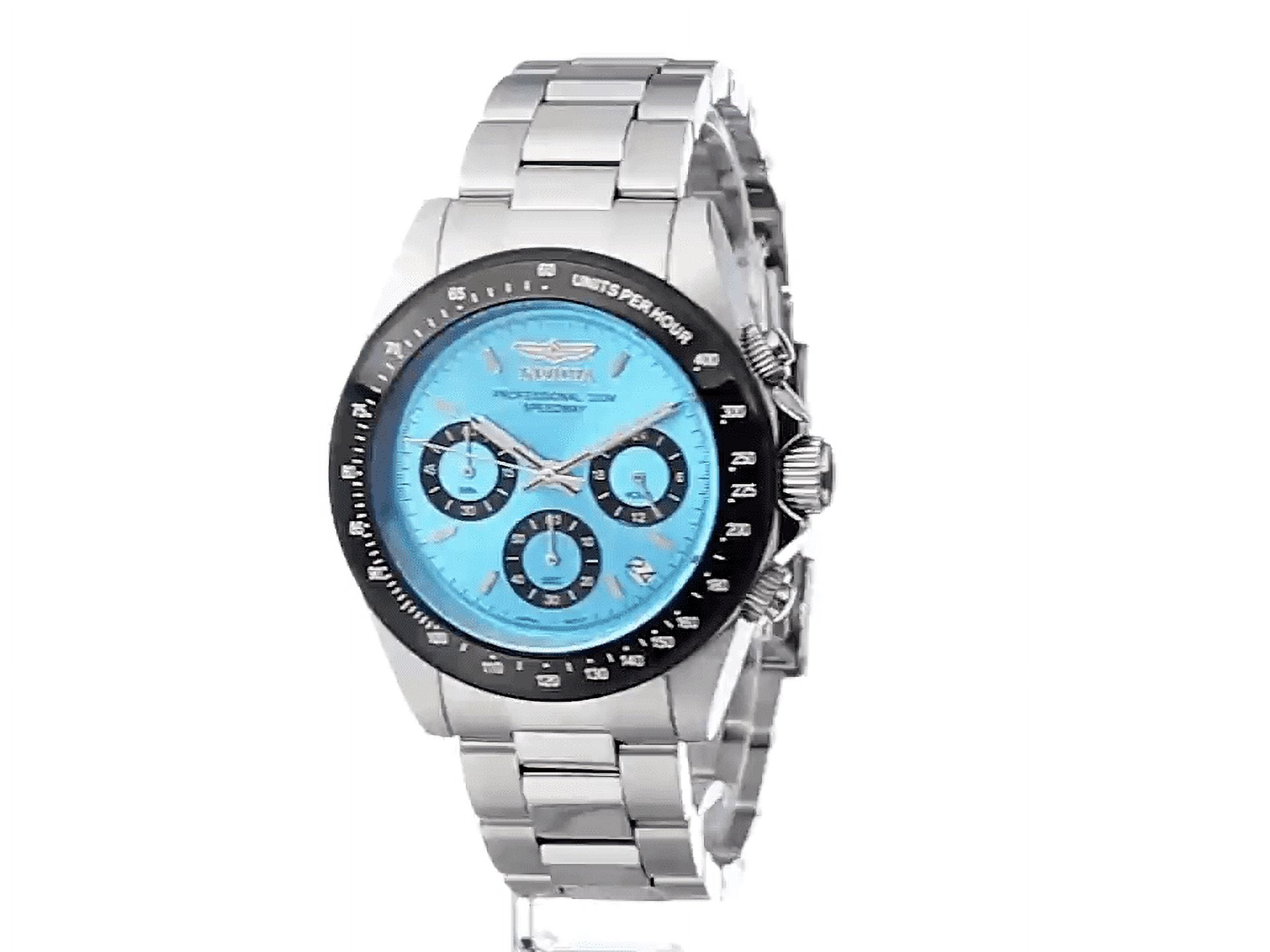 Invicta Speedway Chronograph Turquoise Dial Stainless Steel Men's Watch  15589