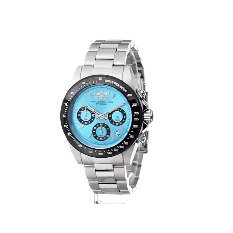 Invicta Speedway Chronograph Turquoise Dial Stainless Steel Men's Watch  15589