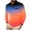 Orange, variant on ZCFZJW Men's Long Sleeve Polo Shirts Fashion Color Block Golf Polo Shirts Casual Tie Dye Gradient Print Button up Lapel Collar Tennis Shirt Tops Light Blue L