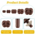 thumbnail image 3 of 1box Plastic Safety Noses Craft Nose with Eyes Washers for Puppet Plush Animal Making Coconut Brown 12~22.5mm Nose: 6~16.5x8~19.5mm 5 styles 10pcs/style 50pcs, 3 of 7