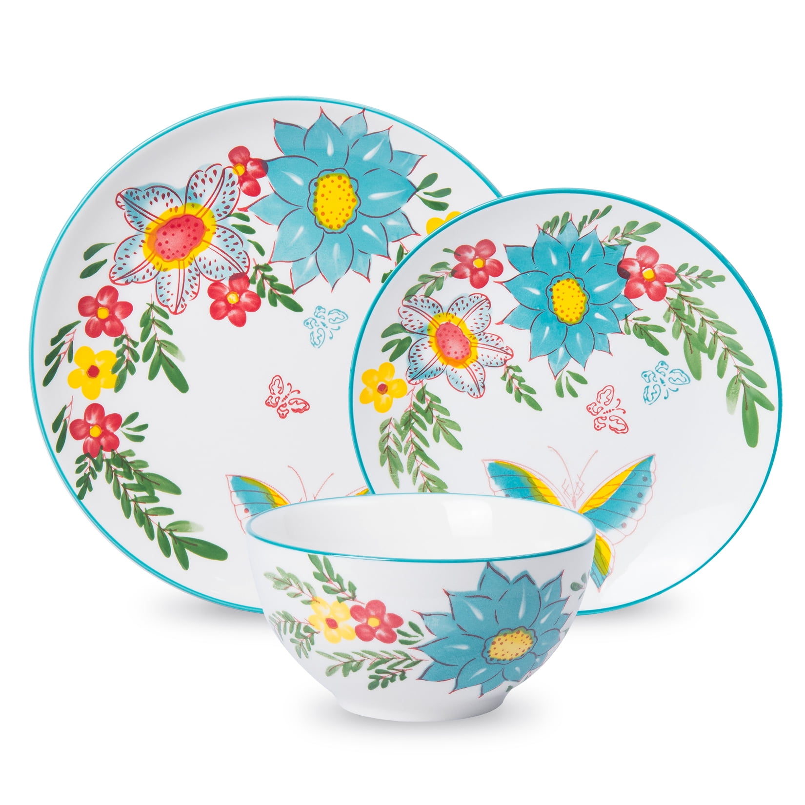 Dinnerware Sets Plates and Bowls Sets Plate Set Stoneware Dinnerware ...