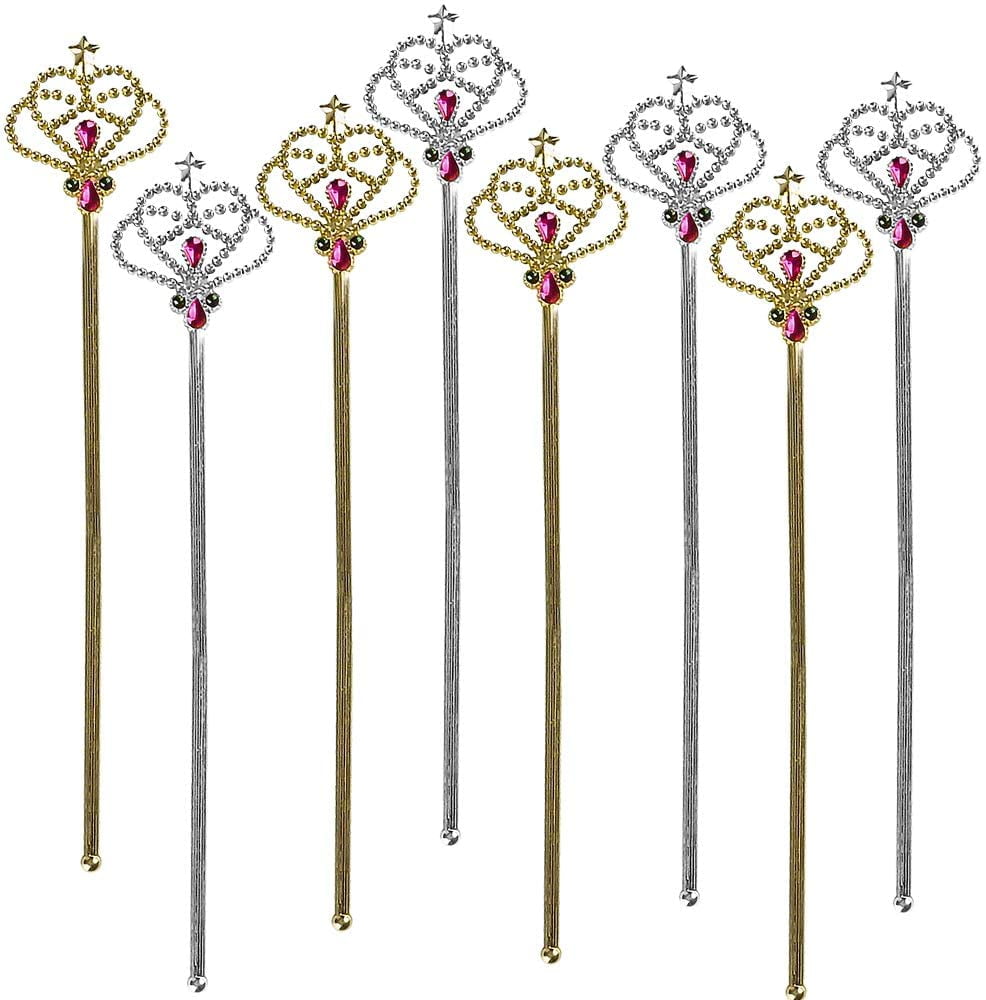 Costume Fairy Princess Queen Magic Wand Scepter 12 Pack Color May Vary for sale online 