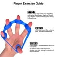 thumbnail image 6 of 3 PCS Fitness Strength Silicone Finger Trainer Hand Grip Wrist Exerciser Resistance Band BLUE, 6 of 8