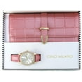 thumbnail image 2 of Gino Milano Women's Luxury Watch & Matching Leather Wallet Set – Elegant Gold Timepiece with Stylish Tri-Fold Clutch, 2 of 5