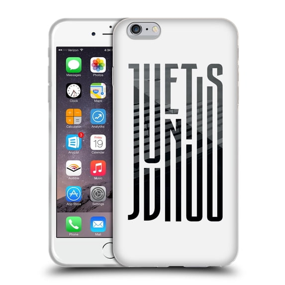 Head Case Designs Officially Licensed Juventus Football Club Graphic Logo View Soft Gel Case Compatible with Apple iPhone 6 Plus / iPhone 6s Plus