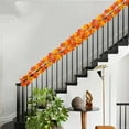 thumbnail image 6 of Maple Leaf Garlands Vines for Halloween Decorations, Foldable Beautiful Artificial Garland for Home Garden Wedding Party Thanksgiving Dinner Fireplace Door Frame 39.37Inch Orange, 6 of 6