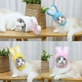 thumbnail image 3 of Cute Pet Hats Soft Cat Headwear Cartoon Bunny Ears Winter Warm Party Christmas Costume Cosplay Pet Hat Decorative Accessories, 3 of 6