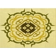 thumbnail image 1 of Ahgly Company Machine Washable Indoor Rectangle Transitional Dark Golden Rod Brown Area Rugs, 7' x 10', 1 of 7