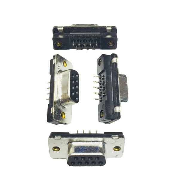 Connector D-Subminiature SKT 9 POS 2.74mm Solder ST Thru-Hole 9 Terminal 1 Port 787660-1 Cross to 1-338313-2 and 2-338313-2