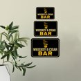 thumbnail image 4 of Classic Framed Plus Whiskey & Cigar Bar Wall or Door Sign | Funny Home Decor - Large, 4 of 9