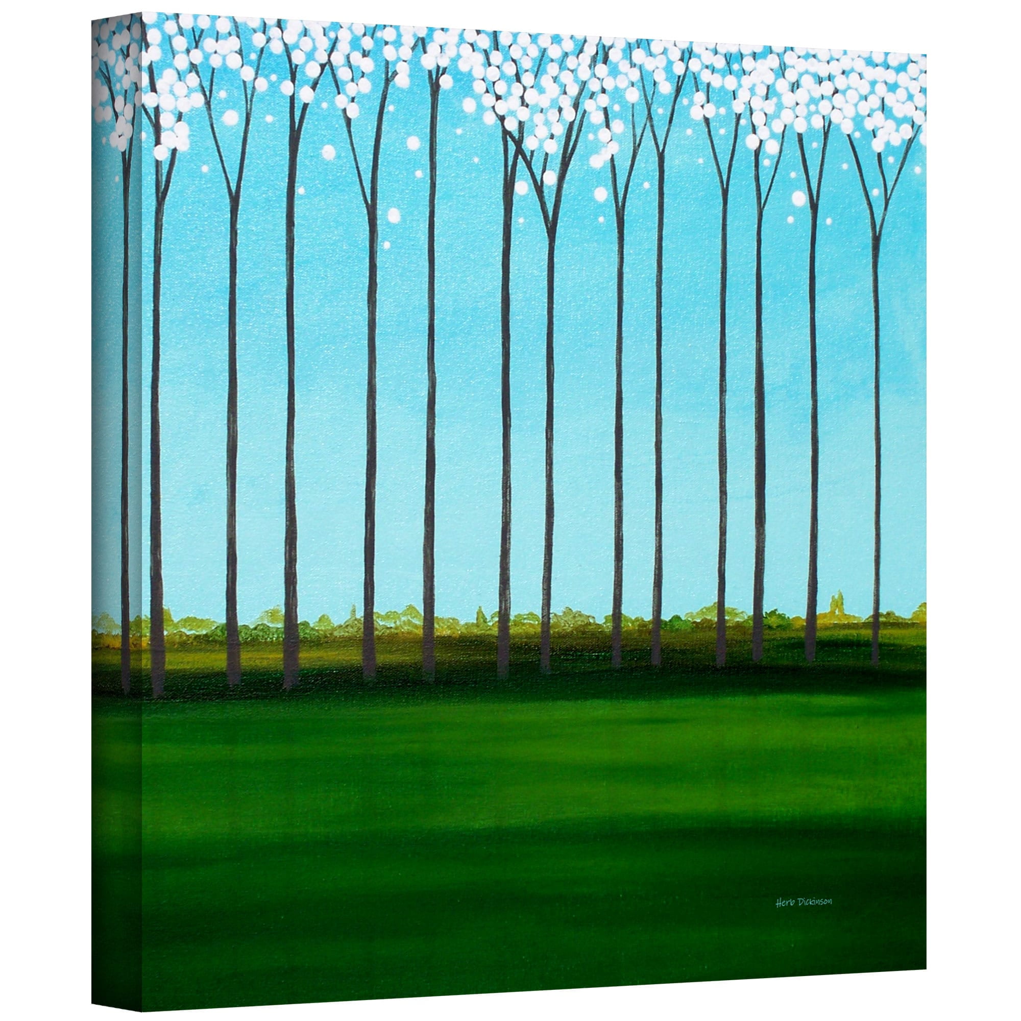ArtWall Herb Dickinson "Happy Forest" Gallery-wrapped Canvas