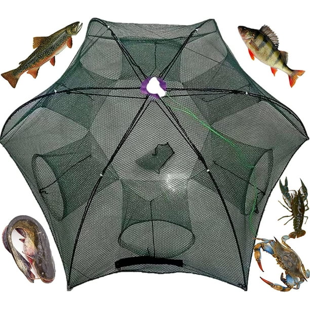 Automatic Folding Umbrella Fishing Net Bait Fishing Trap Fishing