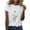 White B, variant on Zunfeo Cotton Tops for Women Cozy Summer Floral T Shirts Short Sleeve Graphic Shirts 2025 Black XL