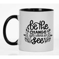 thumbnail image 4 of Inkdotpot Be The Change You Want To See GYM Fintess Freak Lover Inspirational Quotes 11oz CeramicCoffeeMug-Black, 4 of 6