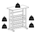 thumbnail image 4 of Winsome Vinny 24-Bottle Wine Rack, Espresso - 92023, 4 of 8