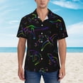 thumbnail image 4 of Kll Men'S Hawaiian Shirt Short Sleeve Button Down Beach Shirts-Dinosaur, 4 of 8
