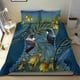 thumbnail image 3 of Juego de cama Tui Bird Mix Kowhai y helecho plateado, Azul, 3 of 6