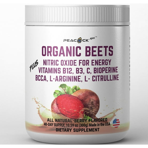 Peacock Supplements Super Beets powder Nitric Oxide Acid Supplement