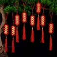 thumbnail image 4 of 2Pcs Convenient Hanging Ornament Add Atmospheres Fabric Character New Year Wall Pendant for Festival, 4 of 8