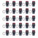 thumbnail image 1 of 25Pcs Button Switch Momentary Self Locking 8 Pin 16mm Round with Light 12V for ControlRed, 1 of 5