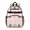 Strawberry and Heart Pink Pattern, variant on Strawberry and Dot Pink Pattern Cute School Backpack Bag for School with Padded Back and Adjustable Shoulder Straps 15.25"x11.5"x5.25"