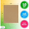 thumbnail image 2 of HAHDAXIA ABC 10 Pack Natural Kraft Stay Flat Mailers 12.75 x 15 Brown Chipboard envelopes 12 3/4 x 15. Rigid Paperboard mailers. Photography Mailers for Documents, Photo, Prints. Large Size., 2 of 7