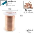 thumbnail image 5 of The Beadsmith Wire Elements 18-Gauge Lacquered Tarnish-Resistant Copper Wire for Jewelry Making, 10 Yard, 9.14 Meter Spool (Rose Gold), 5 of 8