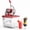 red, variant on Gaderth Commercial Ice Crusher Machine with 4 Blades, 350W Stainless Steel Snow Cone Machine, 2000RPM 750LBS/H Ice Shaver with 2LBS Hopper Capacity for Home Use, Bars, Cafes, Parties