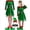 Dark Green, variant on Christmas Costumes For Women, Women's Adult Green Christmas Costume Set for Holiday Party Festive Outfit Role Play Cosplay Clothes Elf Outfits Christmas Decoration Seasonal Celebrations Dress Up