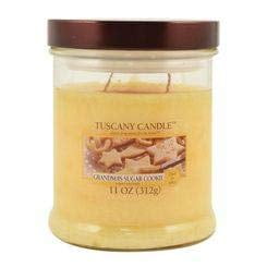 Tuscany Candle Grandmas Sugar Cookies Scented Wax Mottled Jar Candle 11