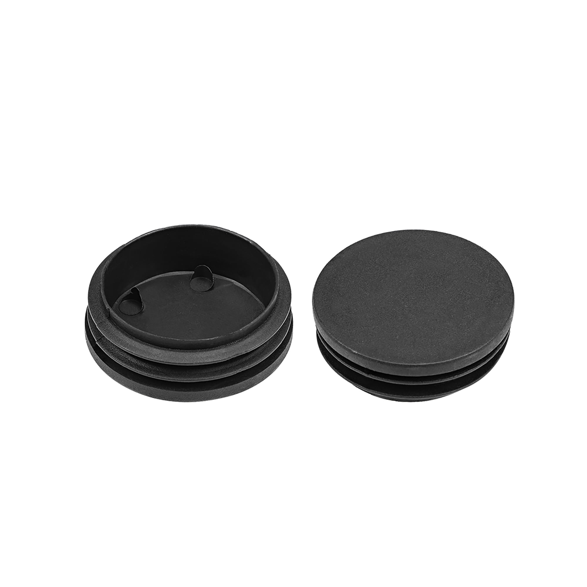 Unique Bargains Plastic Plug End Caps, 1.97'’ x 1.89'' Round Furniture Table Chair Legs 4Pcs