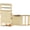 Gold, variant on 1-1/4 Inch Metal Quick Side Release Buckle Webbing Bag Clip for Flat Lock Belt Straps, Backpacks and Collars, 1 Pack (Brushed Brass)
