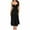 Black, variant on Women's Summer Dresses Spaghetti Strap Sleeveless Beach Floral Sundress A Line Flowy Casual Dress With Pockets Black