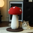 thumbnail image 6 of Faline 19.7'' Mushroom-Shaped Sisal Cat Scratching Post, Indoor Cat Scratcher with Stable Base, 6 of 9