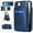 Darkblue, variant on TECH CIRCLE Phone Case for iPhone 16e Premium PU Leather Wallet Case with Credirt Card Holder Flip Stand Magnetic Clasp Heavy Duty Shockproof Protective Cover for Women Men,Darkblue