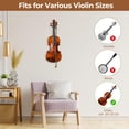 thumbnail image 4 of Colgador de pared para violín Ohuhu de madera dura con soporte para lazo, 4 of 9