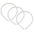 thumbnail image 1 of KDDOM 3 diademas de perlas de moda blancas con perlas de imitación y diamantes de imitación, diademas para el pelo de novia, accesorios para el pelo de boda, diademas de perlas para mujeres y niñas, 1 of 5