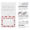 thumbnail image 4 of Susaid Strawberry Print ID Badge Holder with Double-Sided Windows Horizontal Hard Plastic Case Black Card Protector Pouch for Office School ID Credit Cards, 4 of 7