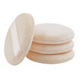 thumbnail image 4 of 5 Pcs 3.15" Pure Cotton Professional Round Body Face Loose Powder Puffs for Makeup or Baby Powder, 4 of 8