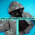 thumbnail image 5 of Sudadera con Capucha de Forro Polar con Cierre y Bolsillos para Niños Minecraft Gris, 5 of 5