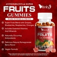 thumbnail image 4 of Made with Real Fruit and Real Veggie Gummies - Superfood Vegetable Vitamin Supplement for Women,Men & Kids - with a Blend of Fruit and Greens for Daily Health (60-Day Supply), 4 of 9