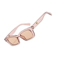 thumbnail image 3 of Lunettes de Soleil Carrées pour Femmes Mode Anti-UV Lunettes de Protection Style Rue Cadre en Plastique, 3 of 6