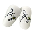 thumbnail image 3 of koolsoo 1 Paire de Mini Protège-Tibias de Football Confortable et Compact Protection des Jambes Antichoc Jaune, 3 of 9
