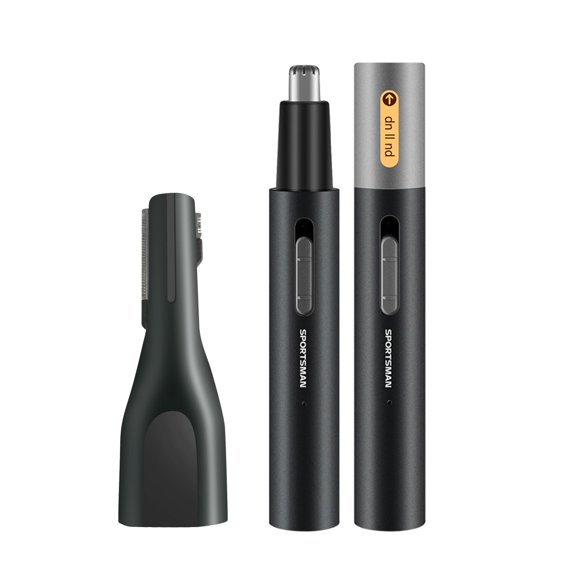 Liquidation! Tondeuse pour Oreilles et Nez Bradem - Tondeuse Professionnelle pour Sourcils et Poils du Visage pour Hommes et Femmes, à Piles, Lames à Double Bord pour un Nettoyage Facile